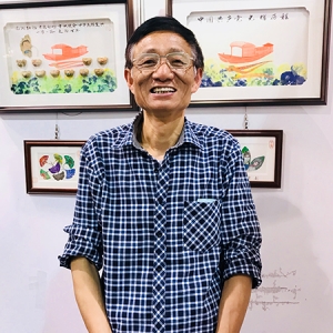 中国非遗文化名家颜成荣世界邮票全球首发